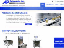 Tablet Screenshot of apdataweigh.com